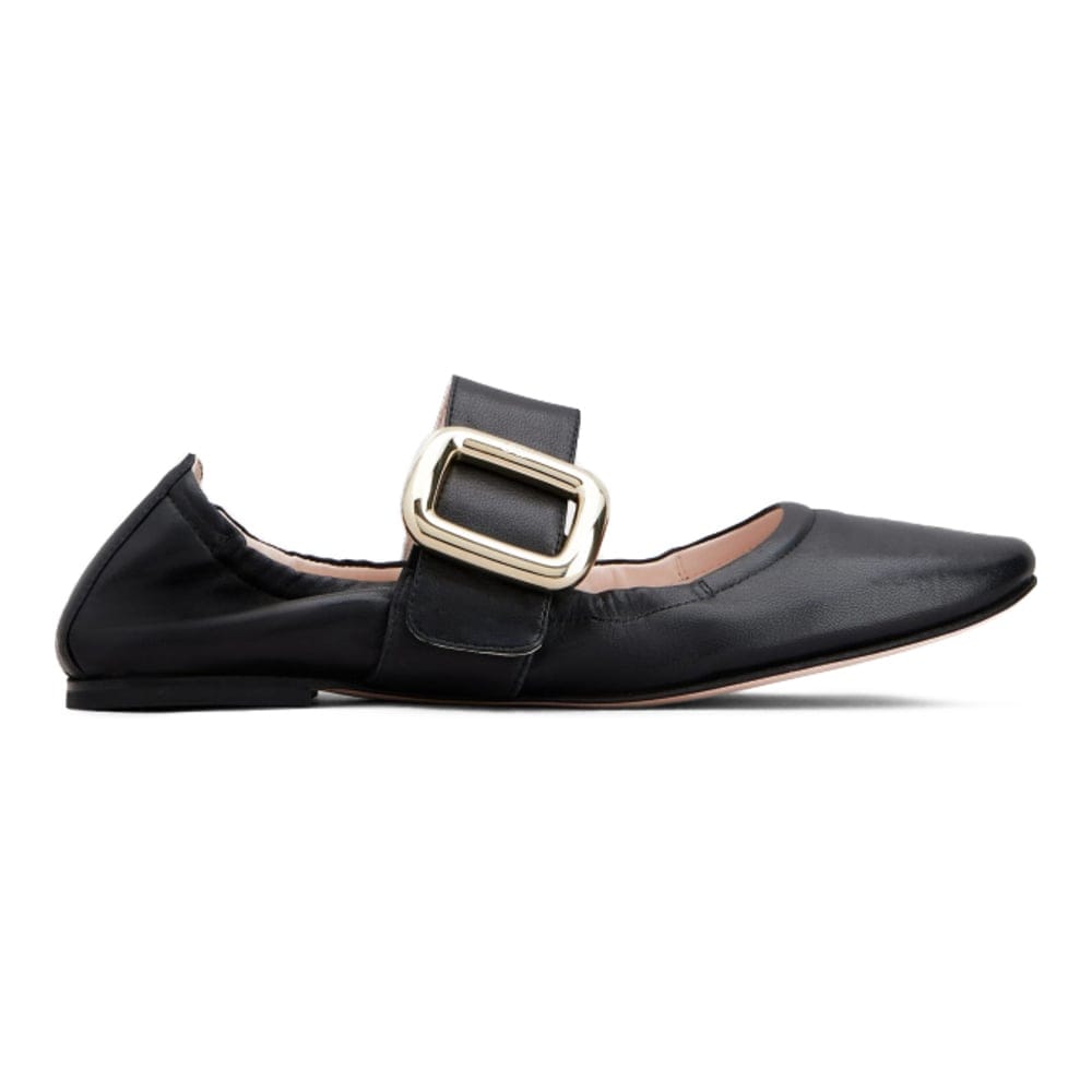 Roger vivier - Ballerines 'Viv' Choc Metal Buckle Babies' pour Femmes