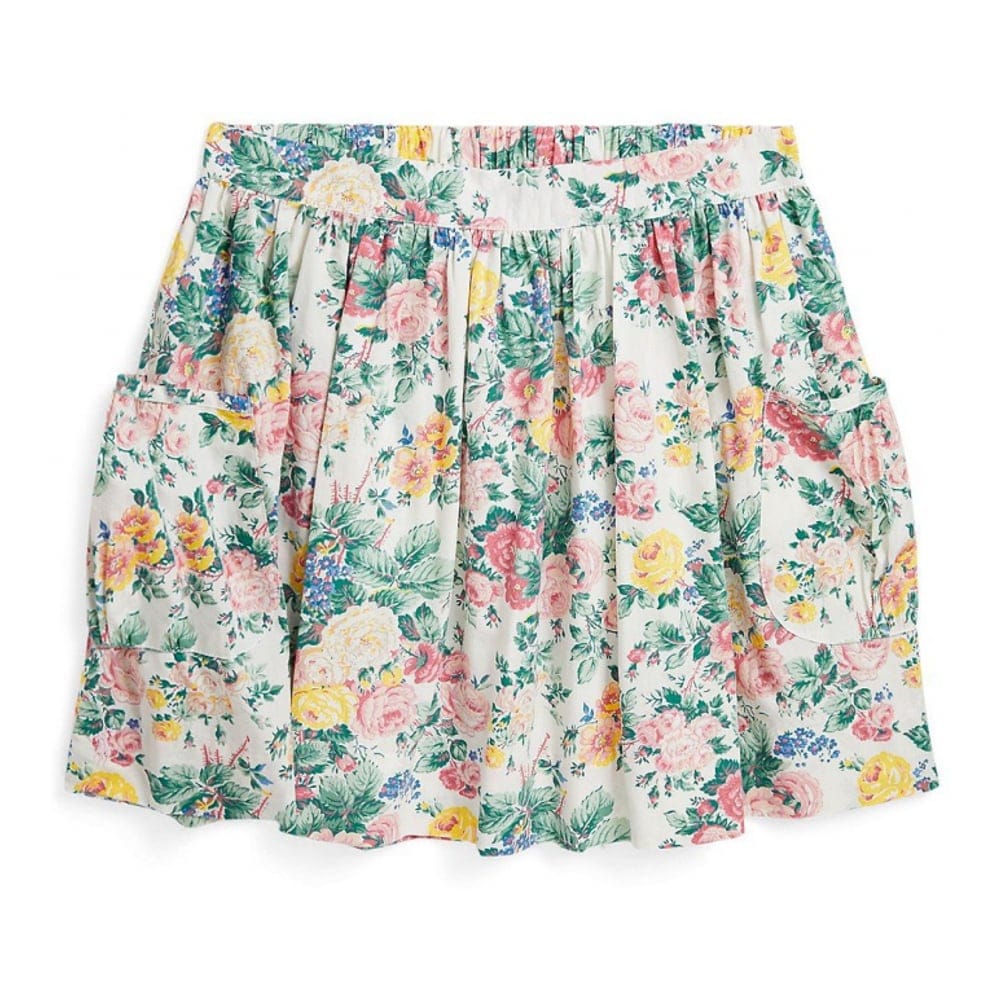 Polo ralph lauren - 'Floral Cotton Skirt' pour Grandes filles