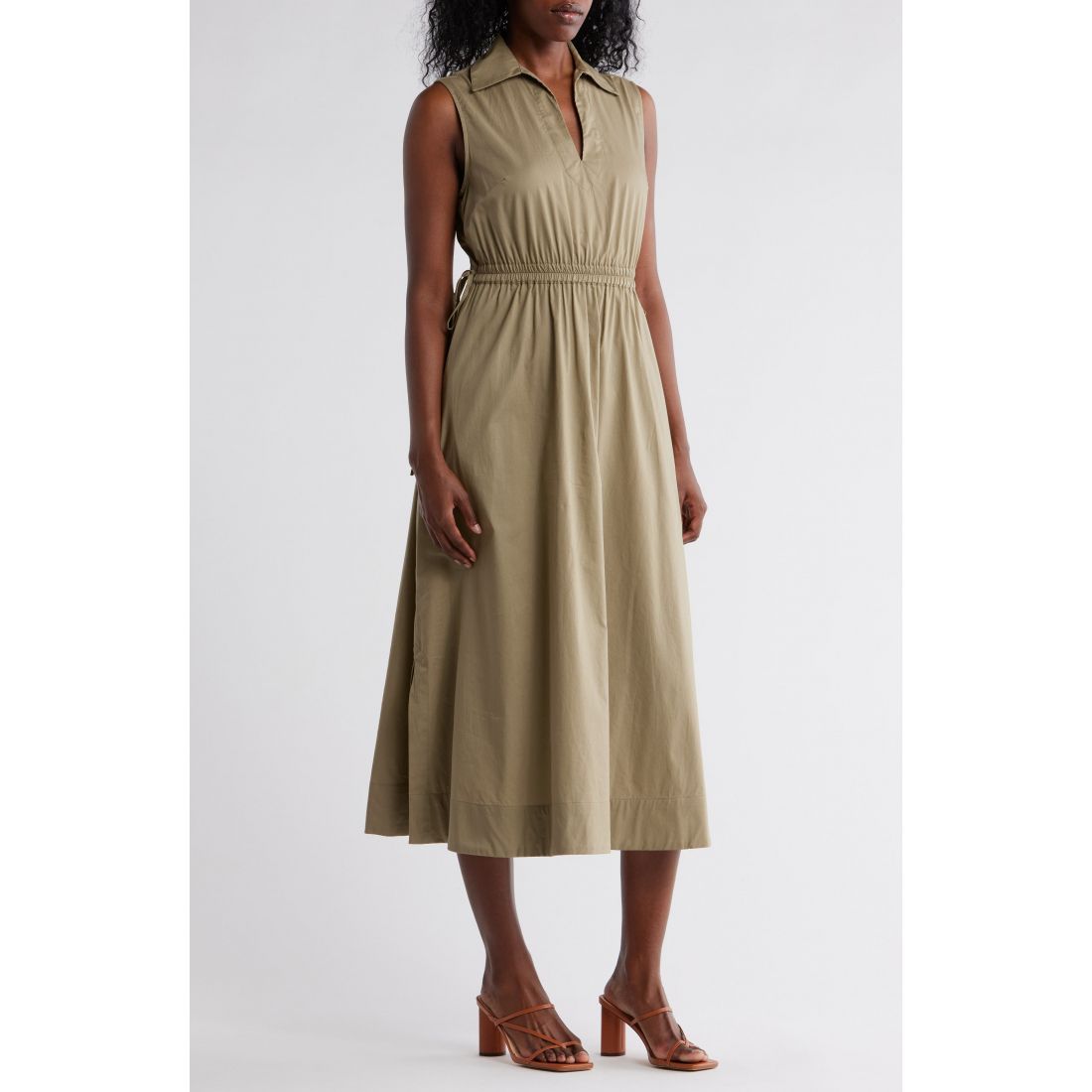 Calvin klein - Robe maxi 'Cutout Cotton' pour Femmes