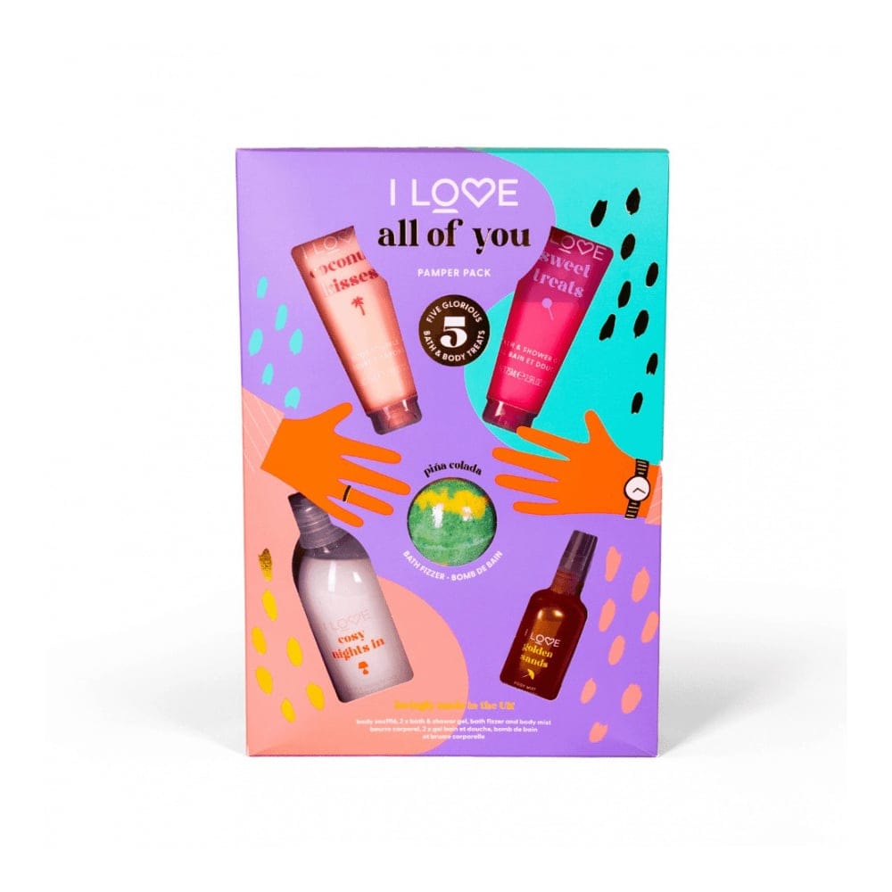 I love - Ensemble de soins du corps 'All of You Pamper Pack' - 5 Pièces