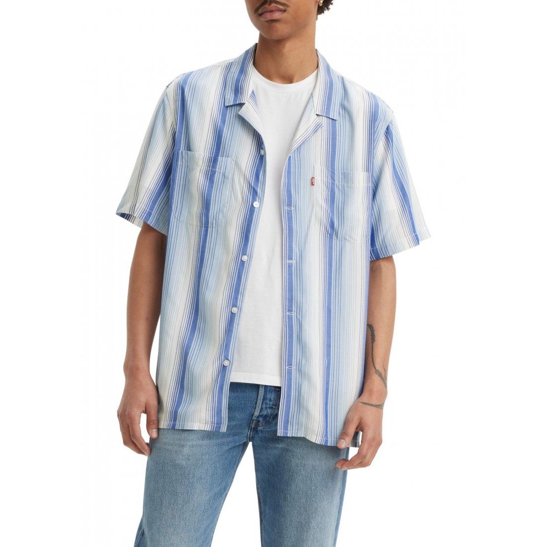 Levi's - Chemise à manches courtes 'Classic Camper Striped' pour Hommes