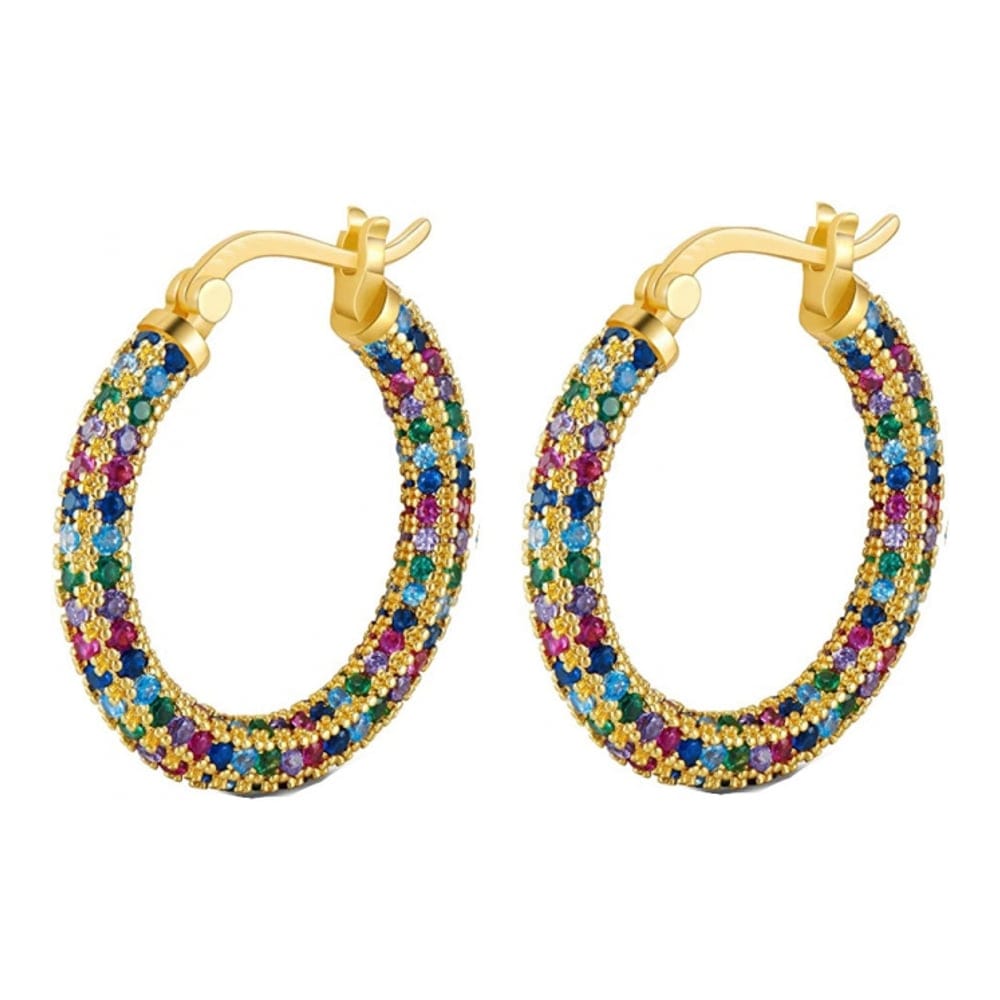 Liv oliver - Boucles d'oreilles 'Pave Hoop' pour Femmes