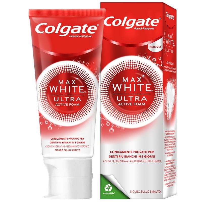 Colgate - Dentifrice 'Max White Ultra Active Foam Whitening' - 50 ml
