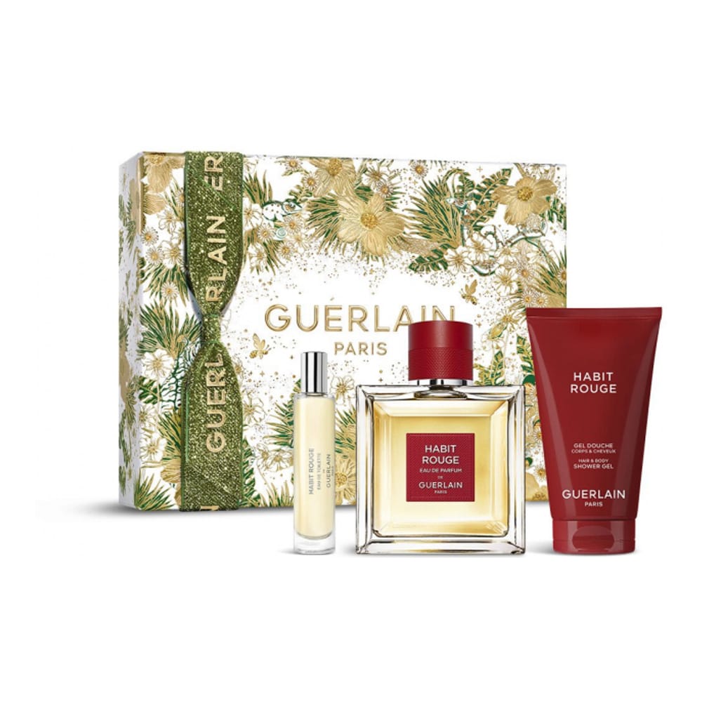 Guerlain - Coffret de parfum 'Habit Rouge' - 3 Pièces