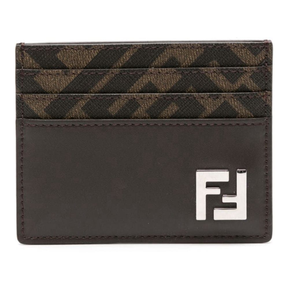 Fendi - Porte-carte 'FF Logo-Plaque' pour Hommes