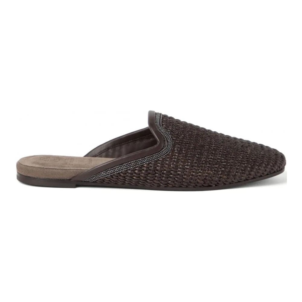 Brunello cucinelli - Chaussons 'Monili-Embellished' pour Femmes