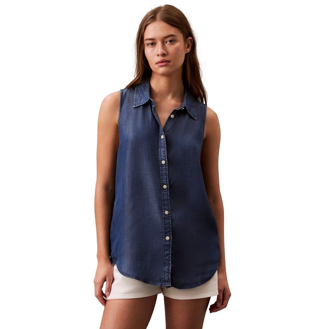 Calvin klein jeans - Femmes's 'Button-Down' Chemise sans manches