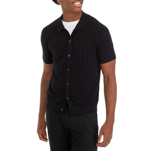 Michael kors - 'Short Sleeve Sweater Textured Collared Shirt' pour Hommes