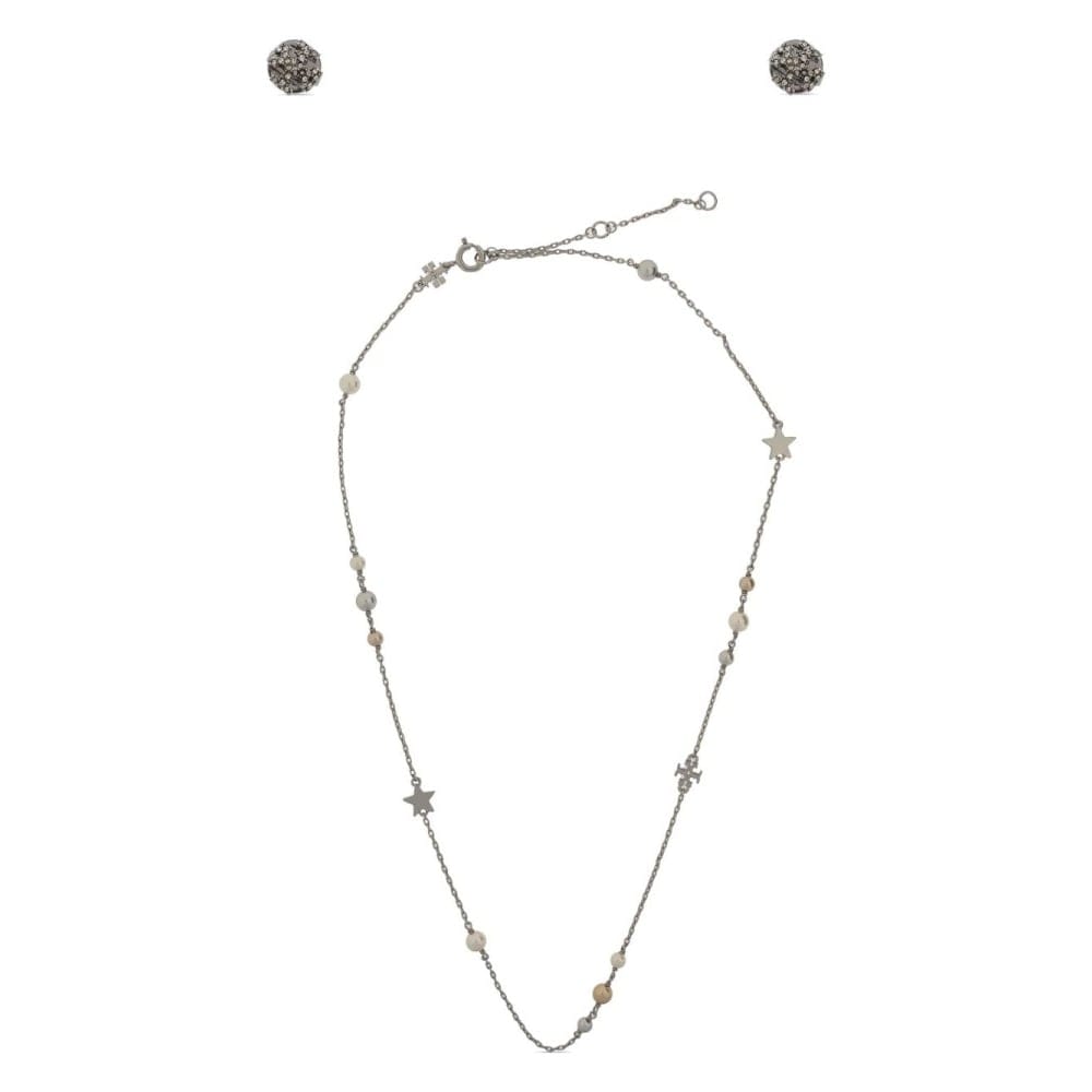 Tory burch - Set Collier & Boucles d'oreilles 'Double T' pour Femmes