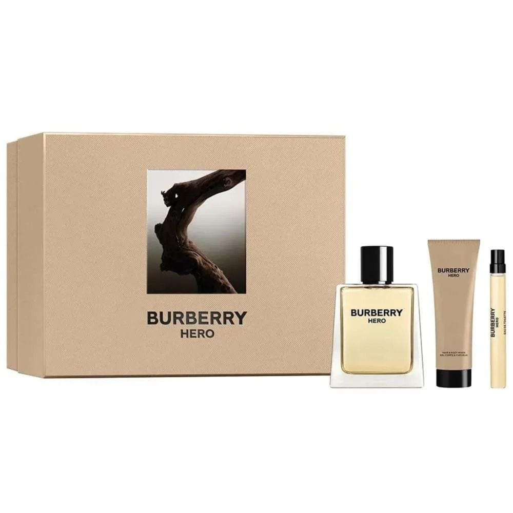 Burberry - Coffret de parfum 'Hero' - 100 ml, 3 Pièces