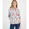 'Floral Cotton Button-Front Shirt' pour Femmes