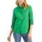 'Cotton Roll-Tab Button-Up Shirt' für Damen