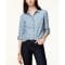 'Cotton Printed Roll-Tab Utility Shirt' pour Femmes