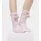 W's POM POM FLEECE LINED CREW SOCK