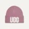 W's FUZZY UGG LOGO BEANIE