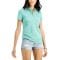 'Solid Short-Sleeve Polo Top' pour Femmes