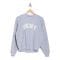 Sweatshirt 'Arched Distressed Rhinestone Pullover' pour Femmes