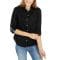 'Cotton Roll-Tab Button-Up Shirt' für Damen