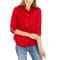 'Cotton Roll-Tab Button-Up Shirt' für Damen