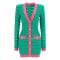 'Two-Tone Knit' Mini Kleid für Damen