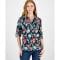 'Floral Cotton Button-Front Shirt' pour Femmes
