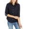 'Cotton Roll-Tab Button-Up Shirt' für Damen
