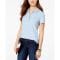 'Solid Short-Sleeve Polo Top' pour Femmes