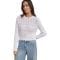 'Long-Sleeve Cotton Cable-Knit Crewneck' Pullover für Damen