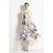 Robe 'Vintage Floral High-Waisted Spaghetti Strap' pour Femmes