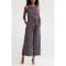 'Polka Dot Sleeveless Tie Waist Crop' Latzhose für Damen