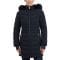 'Faux-Fur-Trim Hooded' Puffermantel für Damen