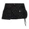 Jupe en Jean 'Rhinestone-Embellished' pour Femmes