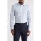 'Slim Fit Tiled Geometric Print Stretch Cotton Button-Up' Hemd für Herren