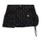 Jupe en Jean 'Rhinestone-Embellished' pour Femmes