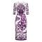 Women's 'Maiolica-Print' Midi Dress