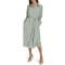 Robe chemise 'Plaid Long Sleeve Chiffon' pour Femmes