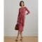 Robe à manches longues 'Tie-Front Cotton-Blend Crewneck' pour Femmes