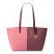 'Jet Set Travel Logo Print Canvas Medium Zip Top' Tote Handtasche für Damen