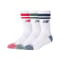 Active Lifestyle Striped Crew Socks 3 Pack