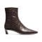 'Cosmo Croc-Embossed Kitten Heel' Stiefel mit hohen Absätzen für Damen