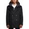 Men's 'Removable Nylon Hooded Inset' Peacoat