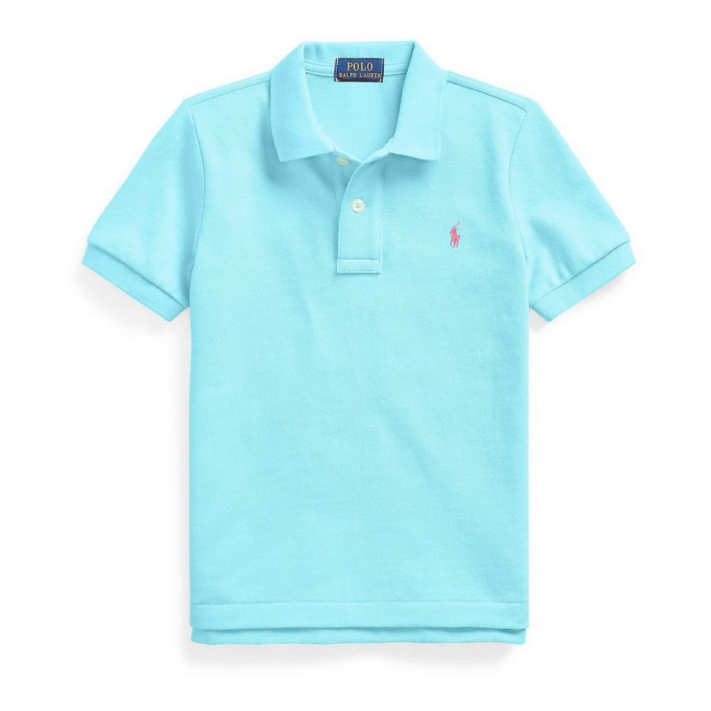 Polo ralph lauren - 'Cotton Mesh Logo Polo Shirt' pour Grands garçons