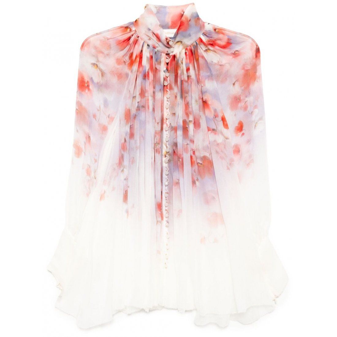 Zimmermann - Blouse à manches longues 'Crush Smock' pour Femmes