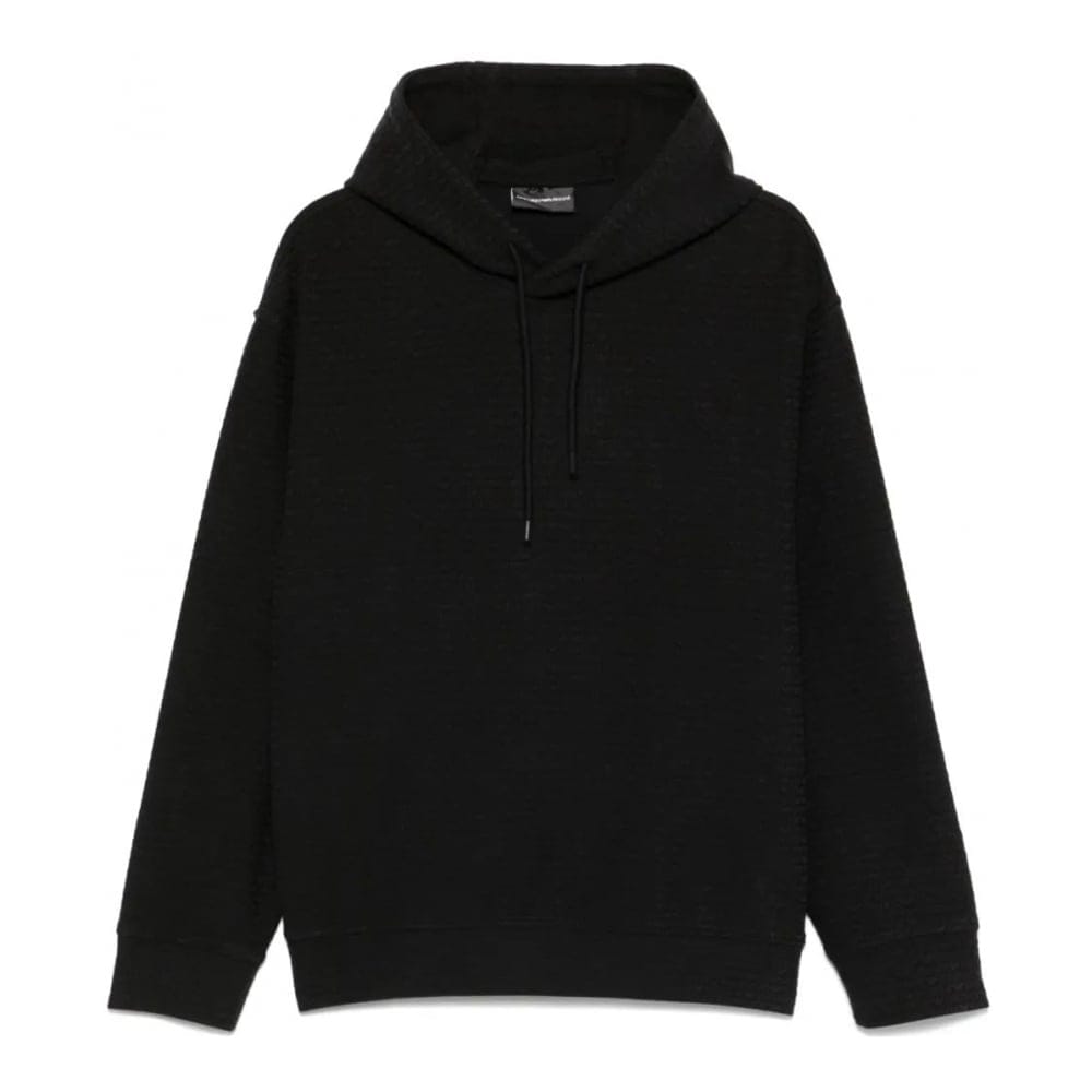 Emporio armani - Sweatshirt à capuche  'Logo-Jacquard' pour Hommes
