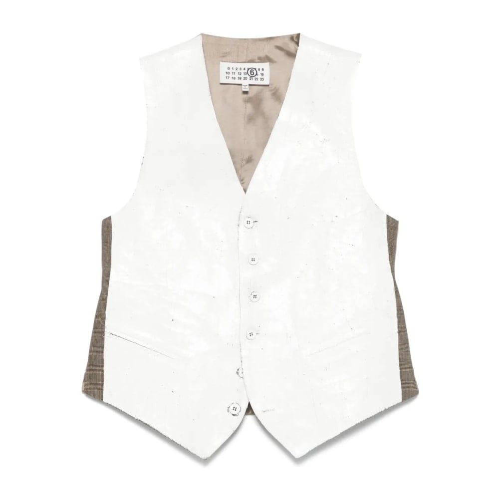 Mm6 maison margiela - Gilet 'Half-Painted' pour Femmes