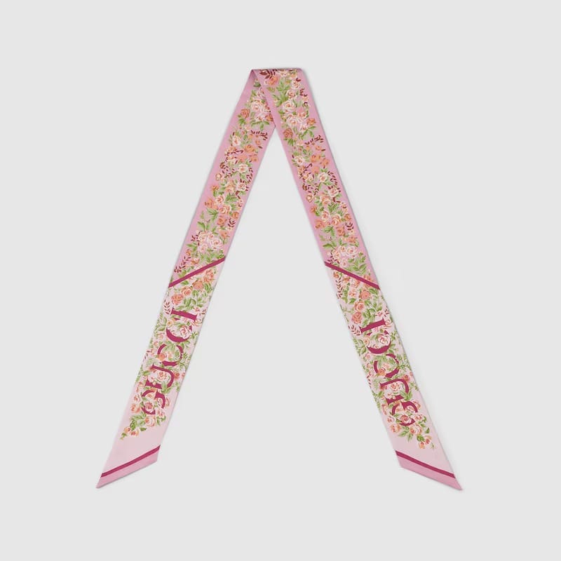 Gucci - Foulard en soie 'Print' pour Femmes