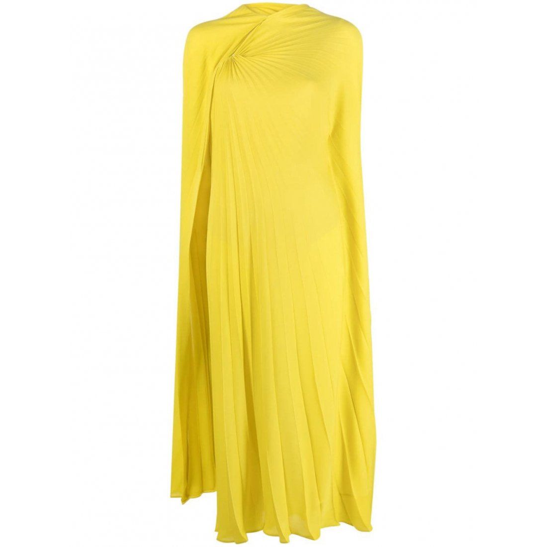 Valentino garavani - Robe Midi 'Pleated Cape' pour Femmes