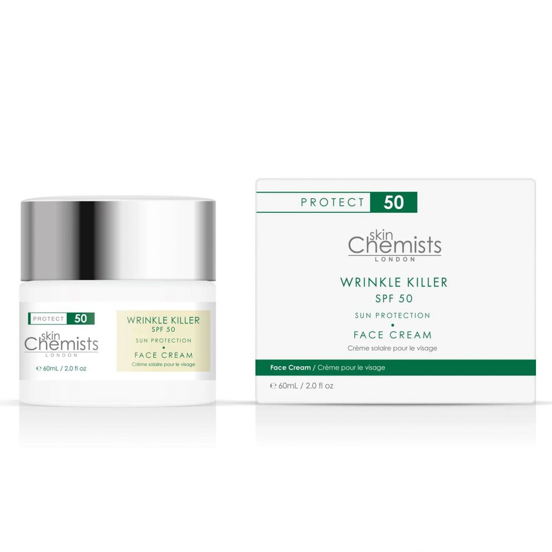 Skinchemists - Hydratant de jour 'Wrinkle Killer Sun Protection SPF50' - 60 ml
