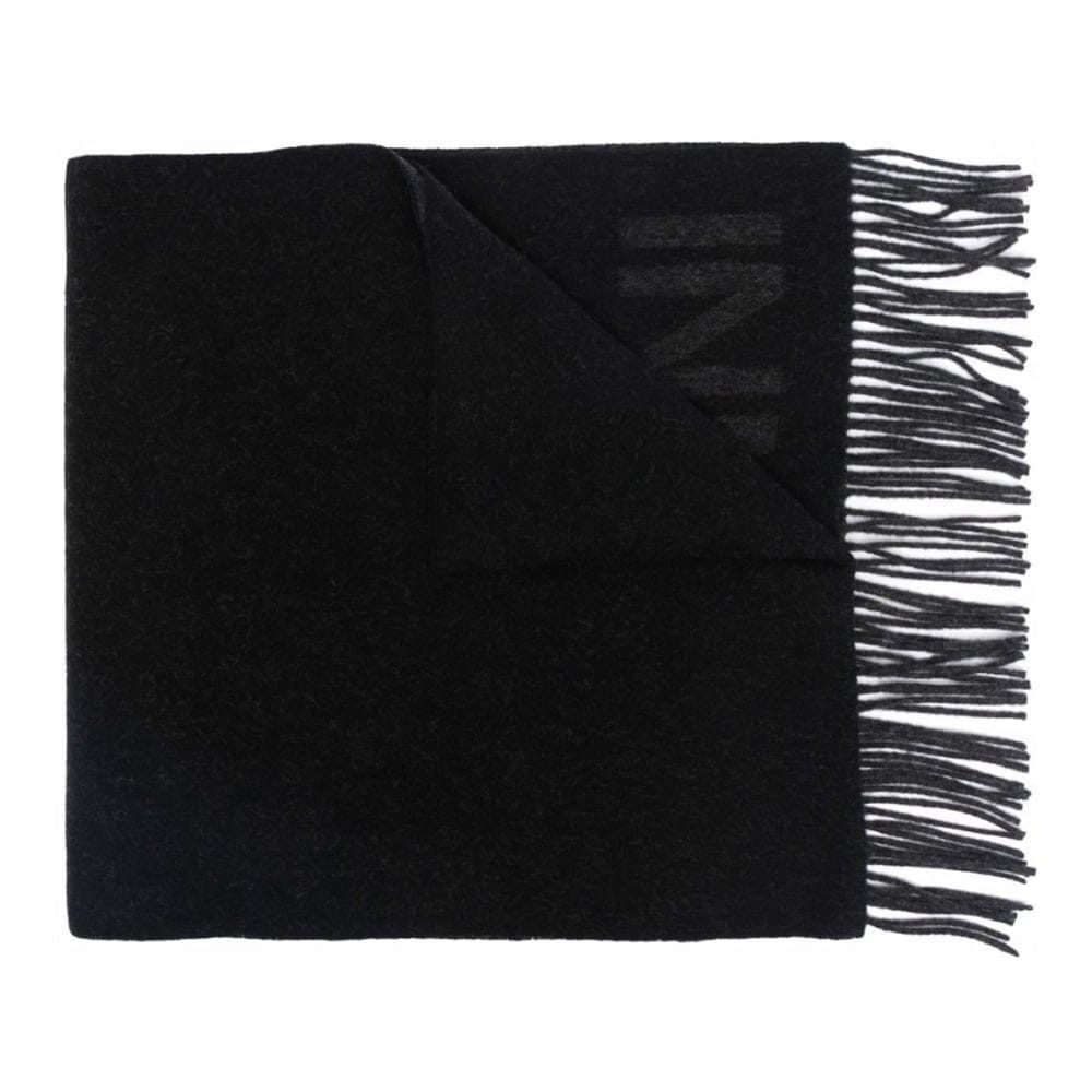 Ganni - Écharpe en laine 'Blend Fringe' pour Femmes