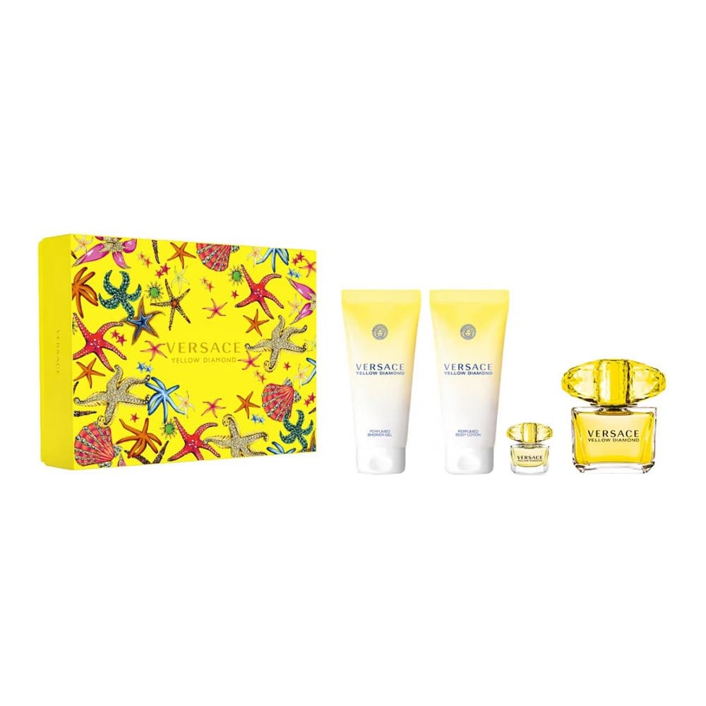 Versace - Coffret de parfum 'Yellow Diamond' - 4 Pièces